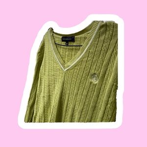 Contemporaine green cardigan sweater